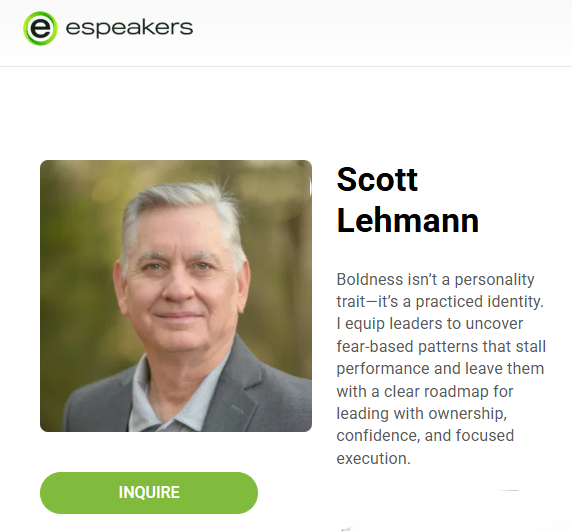 Scott Lehmann eSpeakers Marketplace Profile